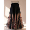 Flab Hiding Gentle Sweet Printed Skirt For Women