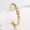 Exaggerated High-grade Non-fading Adjustable Stainless Steel Bracelet For Women