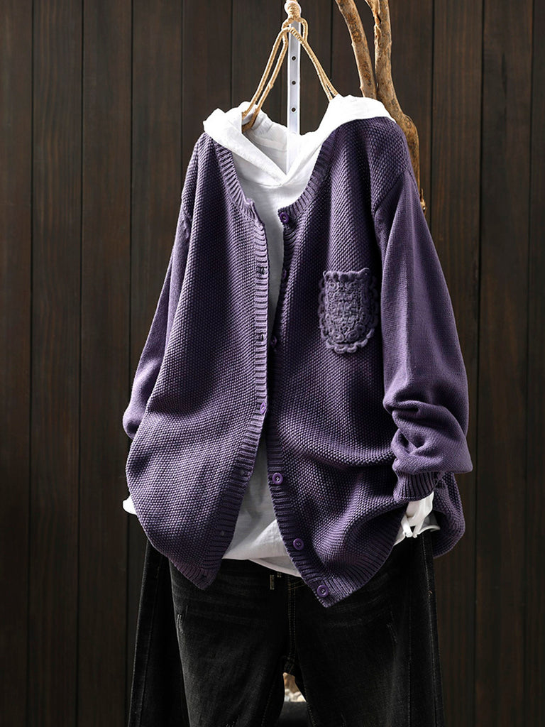 بلوزة خارجية خريفية كاجوال بصف أزرار واحد