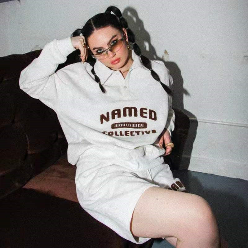 Campus Style Retro Corduroy Long-sleeved Sweater