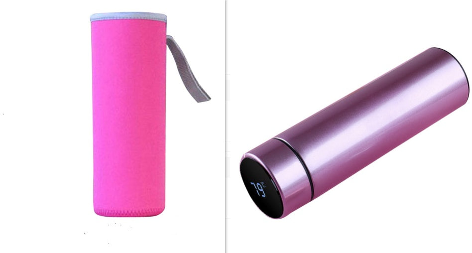 LED touch display temperature water cup