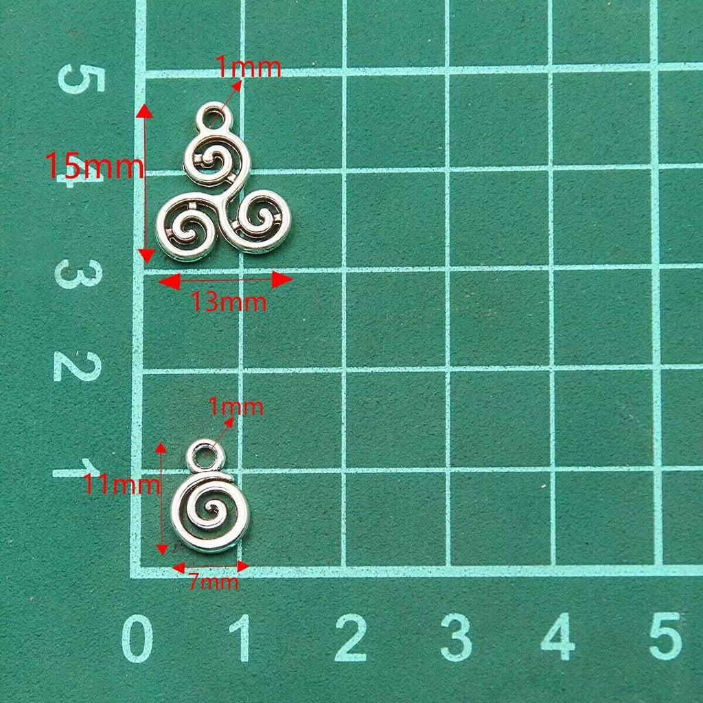 Double-sided Hollow Circle Pendant Alloy Ornament Small Accessories