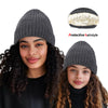 Satin Warm All-matching Slipover Knitted Hat