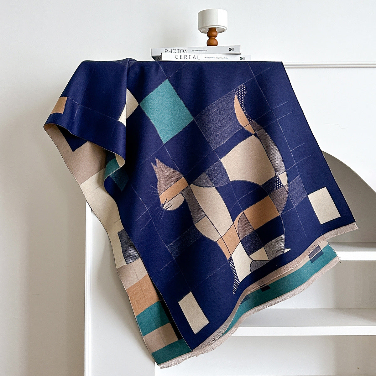 High-grade Elegant Shawl European And American Scarf Cashmere-like