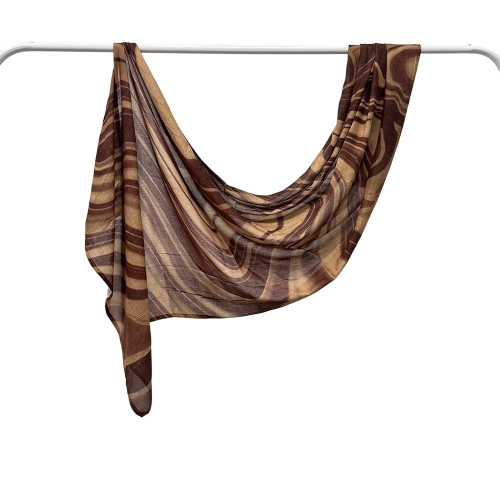 Modal Cotton Headscarf Marble Digital Printing