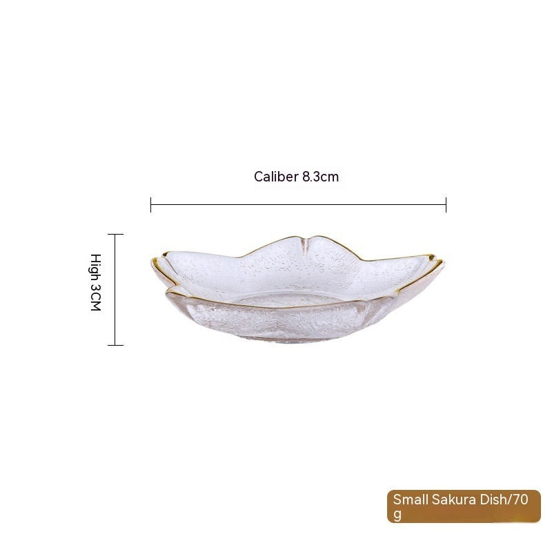 Phnom Penh Fruit Plate Creative Set Glass Plate Household