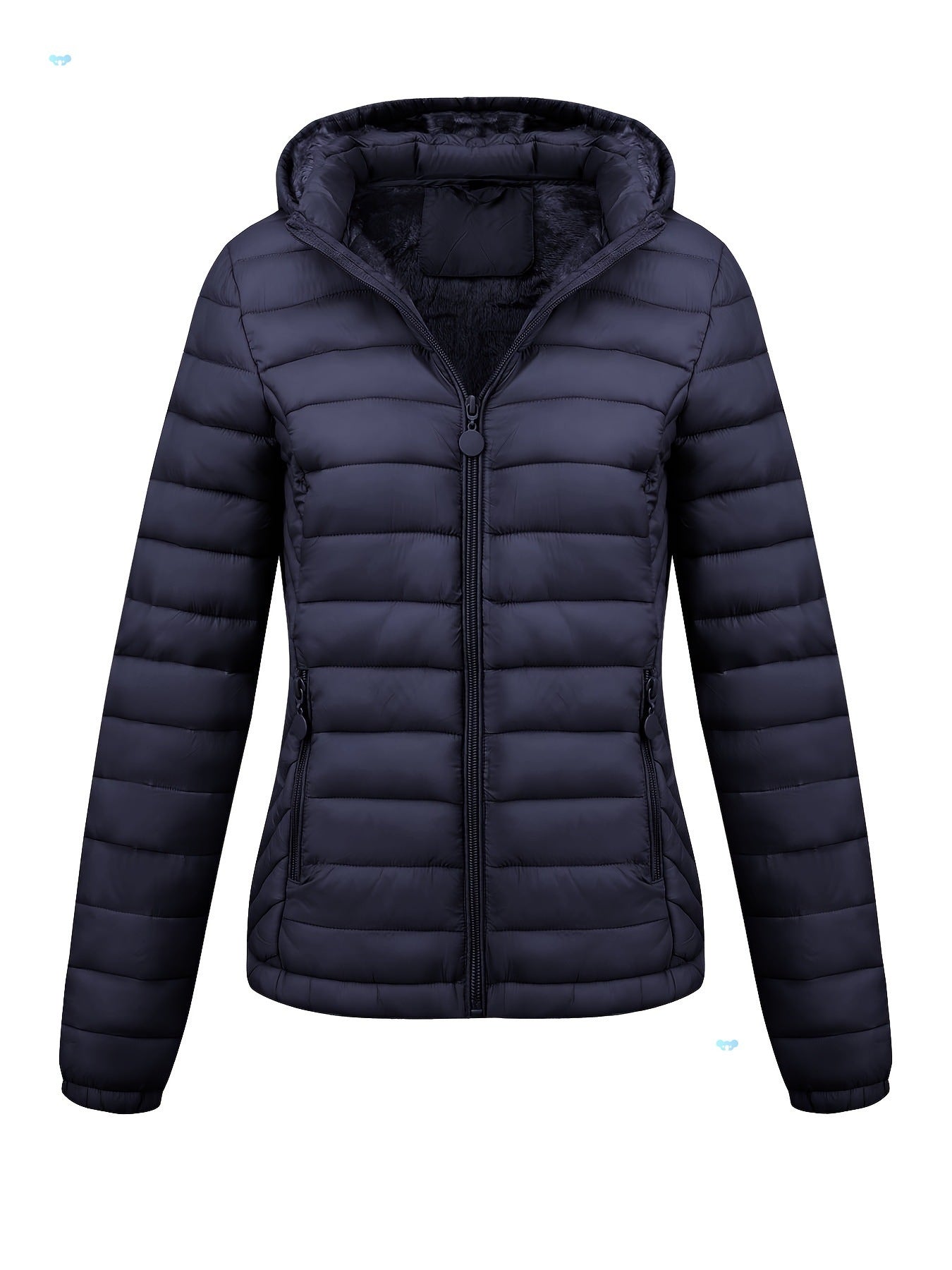 Women's Lightweight Hooded Winter Jacket Nylon Material