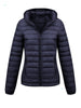 Women's Lightweight Hooded Winter Jacket Nylon Material