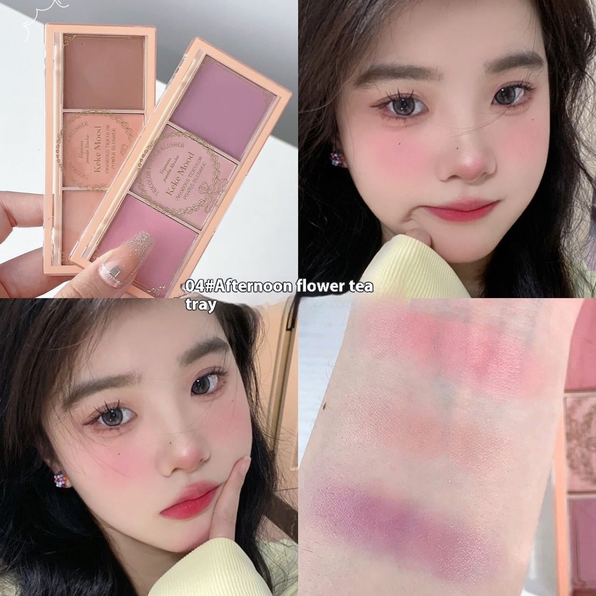 Afternoon Blusher Plate Natural Matte Long - lasting Rouge Student Makeup - Eshtree