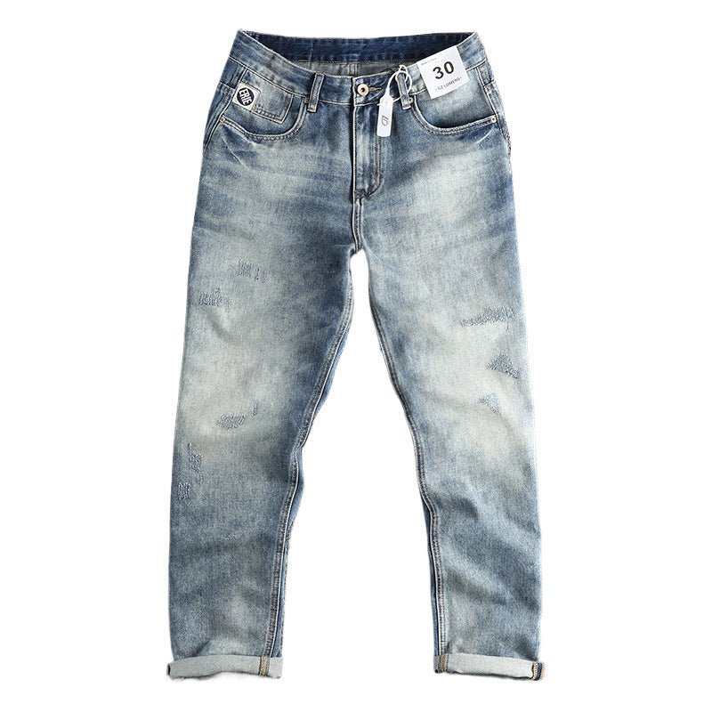 American Retro Washed Jeans For Men - Eshtree