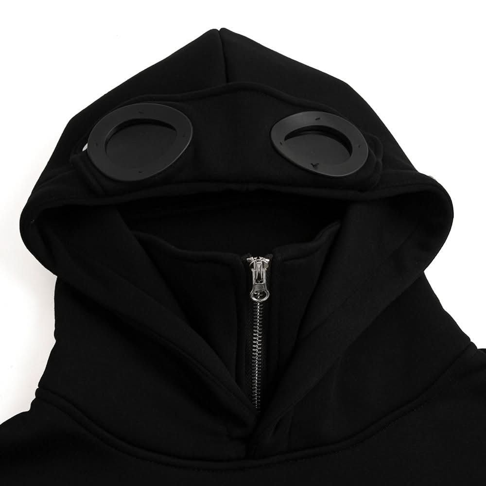 American Style Trend Pilot Glasses Hooded Turtleneck Sweater - Eshtree