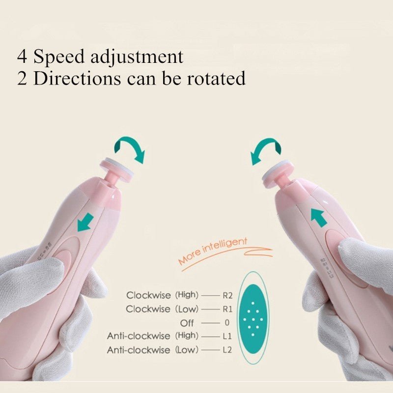 Anti - scratch Multifunctional Baby Electric Nail Polisher - Eshtree