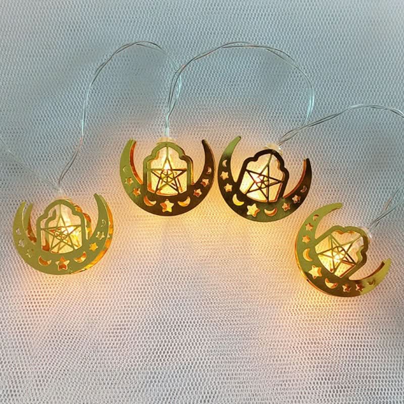Arab Ramadan Decorated Strings Of Lights For The Middle East Eid Festival - Eshtree