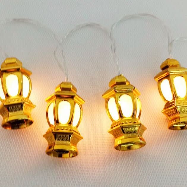 Arab Ramadan Decorated Strings Of Lights For The Middle East Eid Festival - Eshtree