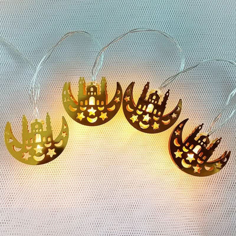 Arab Ramadan Decorated Strings Of Lights For The Middle East Eid Festival - Eshtree