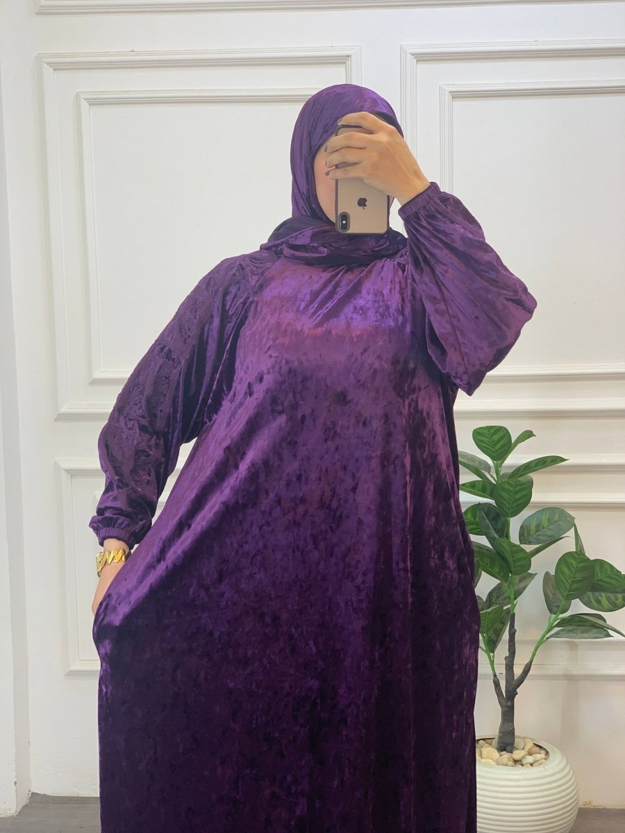 إسدال صلاة بخامة قطيفة فرنساوي مستوردة - Eshtree