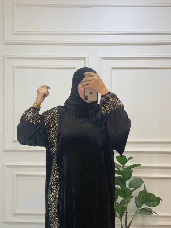 إسدال صلاة بخامة قطيفة فرنساوي – ناعم وفاخر - Eshtree