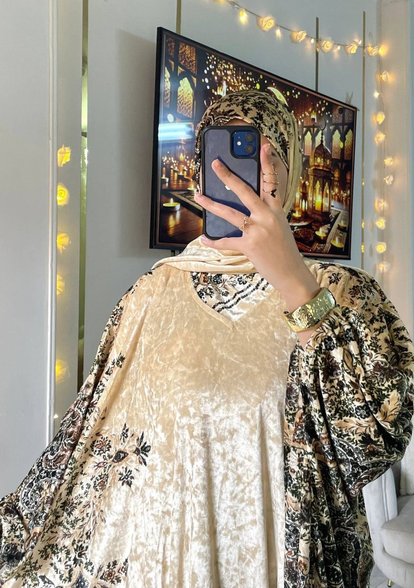 إسدال صلاة قطيفة فرنساوي جنجا فاخر - Eshtree