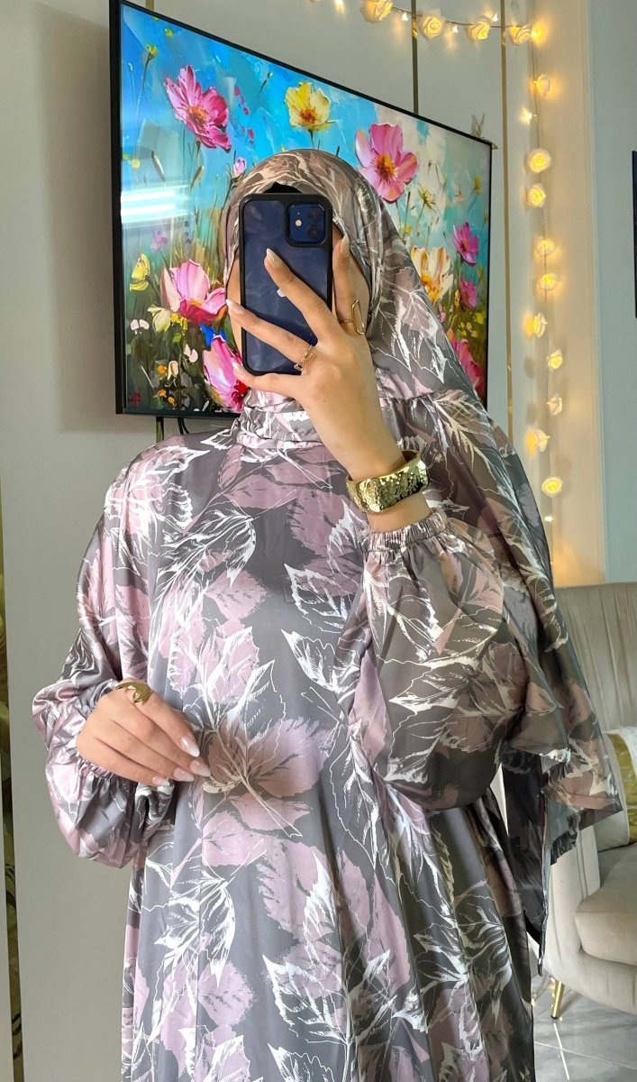 إسدال صلاة ستان بخامة ستان أرماني فاخرة - Eshtree