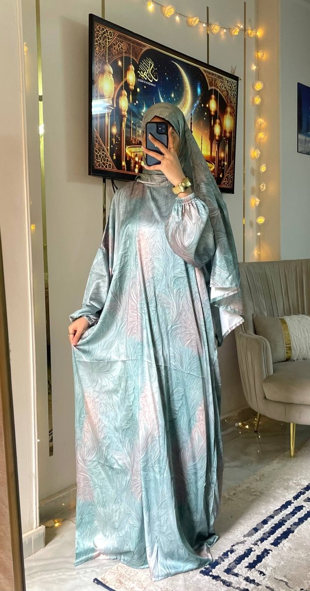 إسدال صلاة ستان بخامة ستان أرماني فاخرة - Eshtree