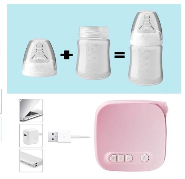 Automatic Milk Pumps Kit Electric Breast Natural Suction Enlarger Feeding Bottle USB Breast Milksucker BM - Eshtree