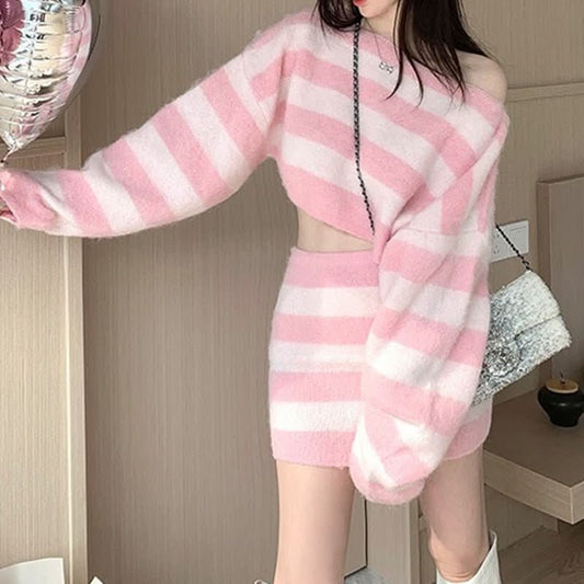 Autumn Winter Design Wool Color - Block Striped Suit - Eshtree