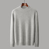 Men's Business-Casual Solid-Color All-Match Sweater With A Half-High Neck