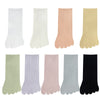Women's Solid Color Simple Short Thin Five Toe Socks