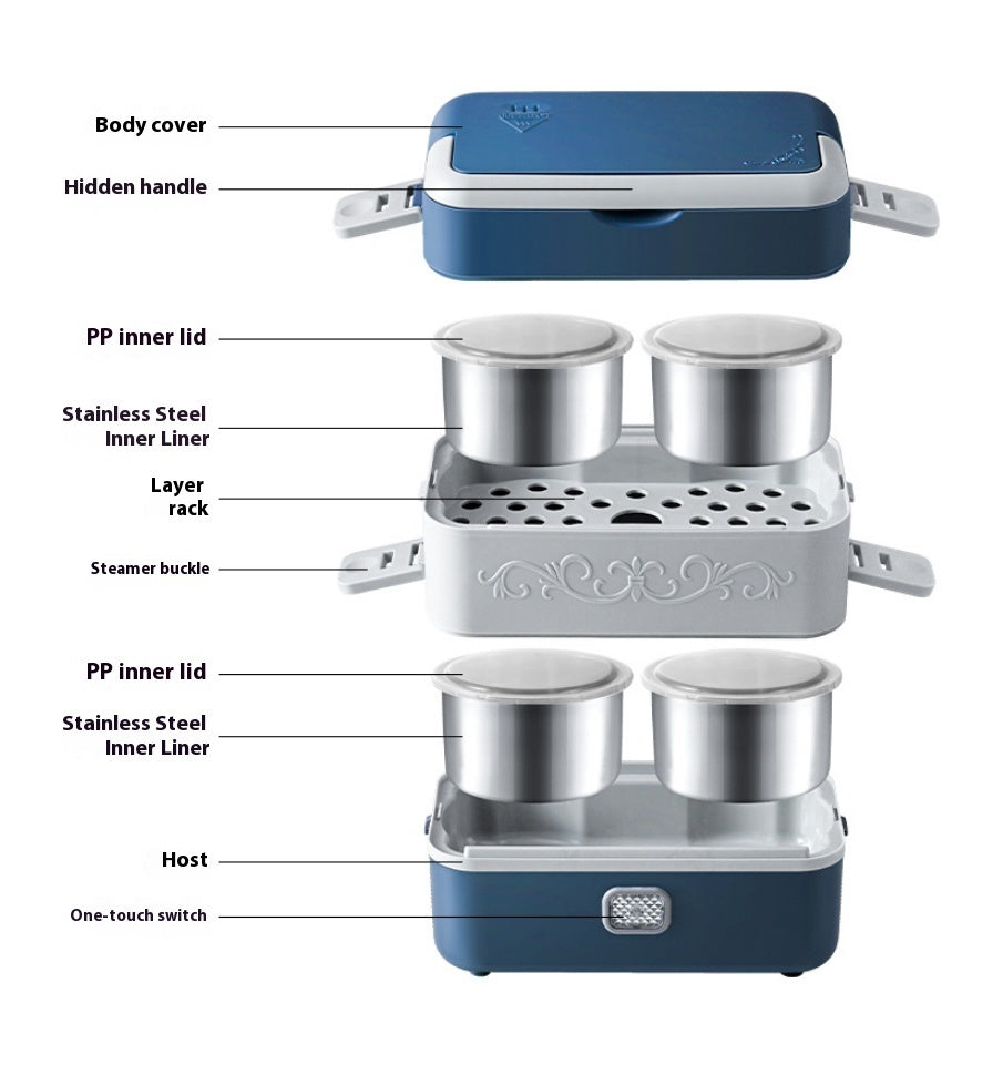 Electric Lunch Box Portable Heated Lunch Box