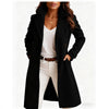 Women's Autumn And Winter New Solid Color Polo Collar Mid-length Woolen Coat