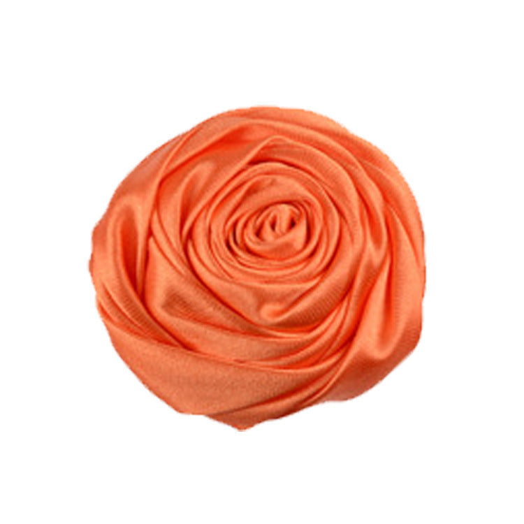 Rose Three-dimensional Bud Satin Fabric Flower Corsage Bridal Bouquet Ornament Accessories