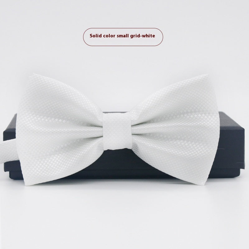 Men's Solid Color Formal Wear Wedding Business Casual Groom Groomsman Bow Tie