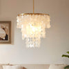 Simple Bedroom Shell Chandelier Eye Protection Room Lighting