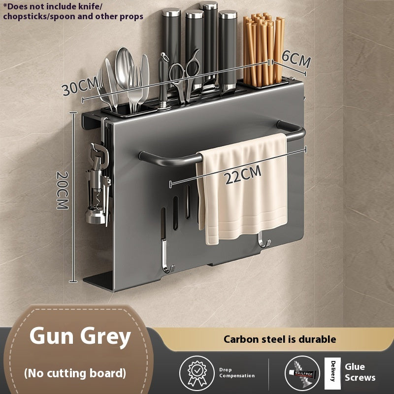 Knife Rack Storage Rack Home Wall-mounted Multi-functional Kitchen