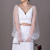 High-grade Pearl Mesh Oversleeves Detachable Plus Sleeves Two-way Wear Wedding Accessories