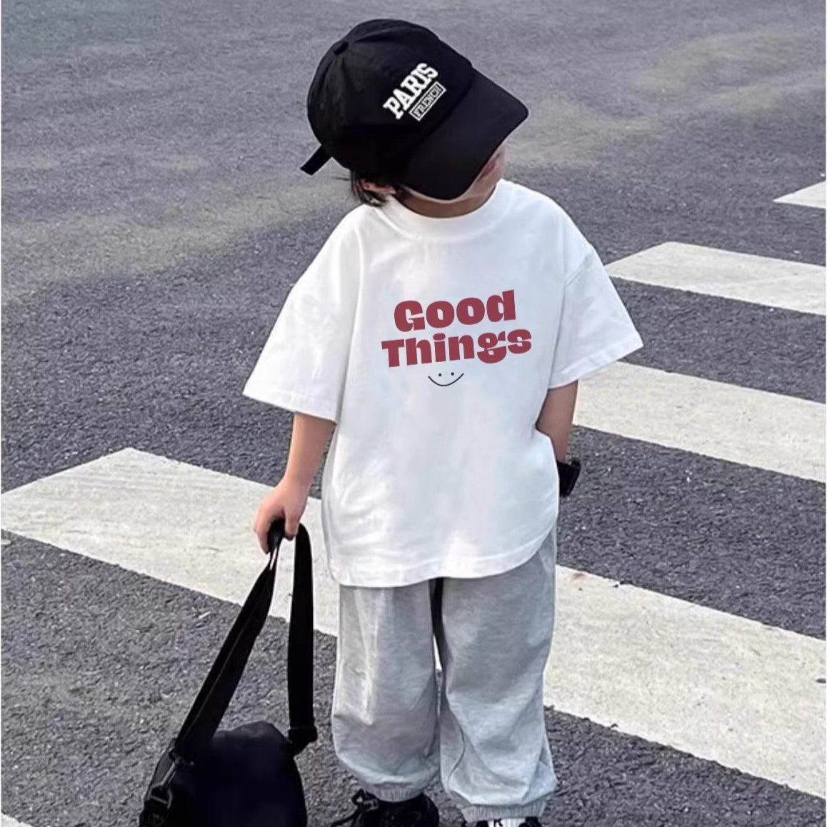 Boys Short-sleeve T-shirt Casual Versatile Top