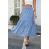 Floral Slim-fitting High Waist Skirt For Women