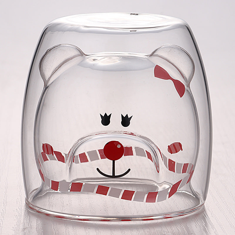 3D Double Layer Lovely Panda Cup Skull Wine Cup