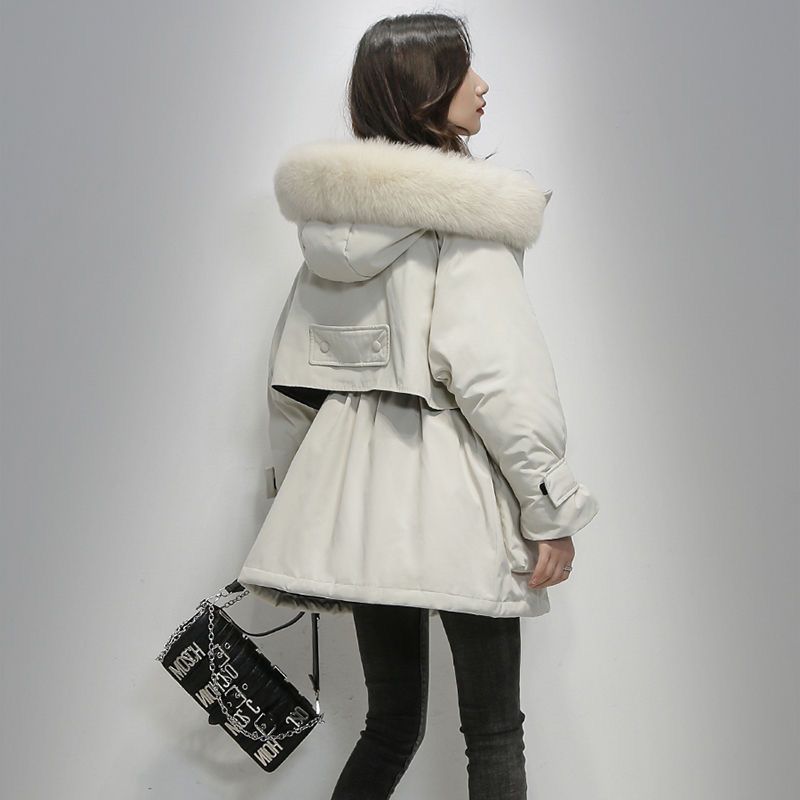 Winter New Loose Cotton Coat Women's Mid-length