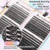 32 Rows Of Eyelashes Book Cluster 640 Segmented Lashes Set