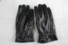 1Pair Unisex Black Leather Gloves Winter Warm Windproof High Quality Soft Gloves Outdoor Cycling Skiing Running Motorbike Gloves