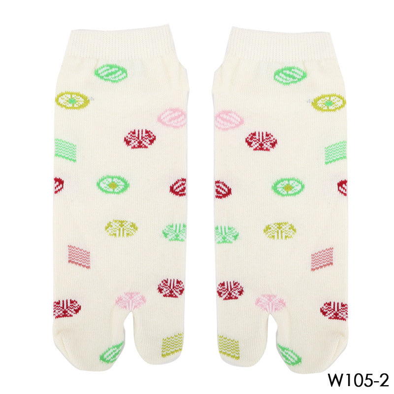 Two-finger Socks Cotton Comfortable Ladies