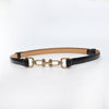 Punch-free Matte Buckle Adjustment Belt Women