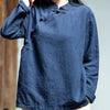 Stand-up Collar Slanting Jin Chinese Knot Button Shirt