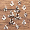 Double-sided Hollow Circle Pendant Alloy Ornament Small Accessories