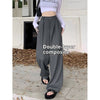 Loose, Casual, Stylish, Slimming Straight-leg Wide-leg Trousers
