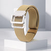 Alloy Double Ring Buckle Woven Nylon Tactical Sports Outdoor Waist Belt