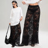 Slim-fit Sheath Street Fashion High Waist Lace Skirt