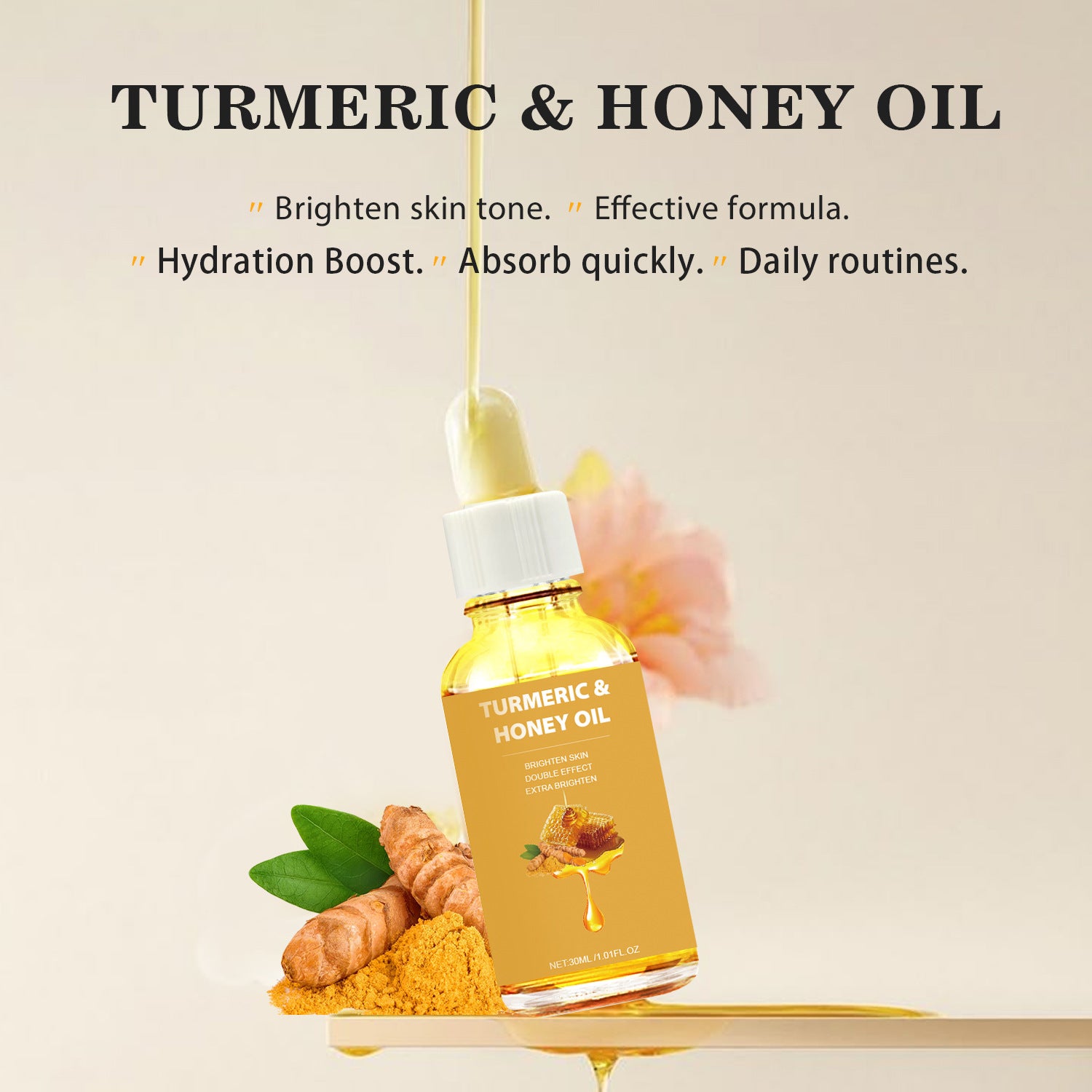Turmeric Honey Essential Oil 30ml Neutral Packaging