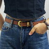 Versatile Personality Retro First Layer Pure Cattlehide Jeans Belt Women
